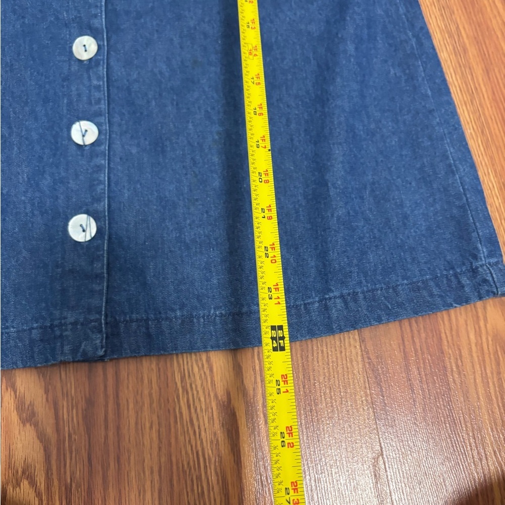 Vintage bling cats denim button down top - Picture 7 of 7